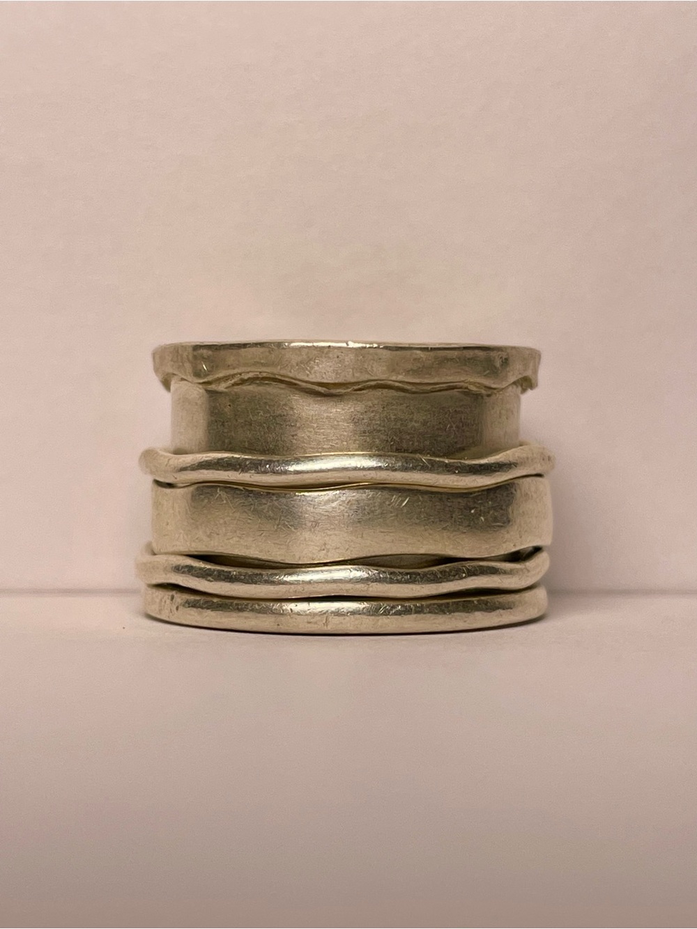 925 Stacked Fidget Ring